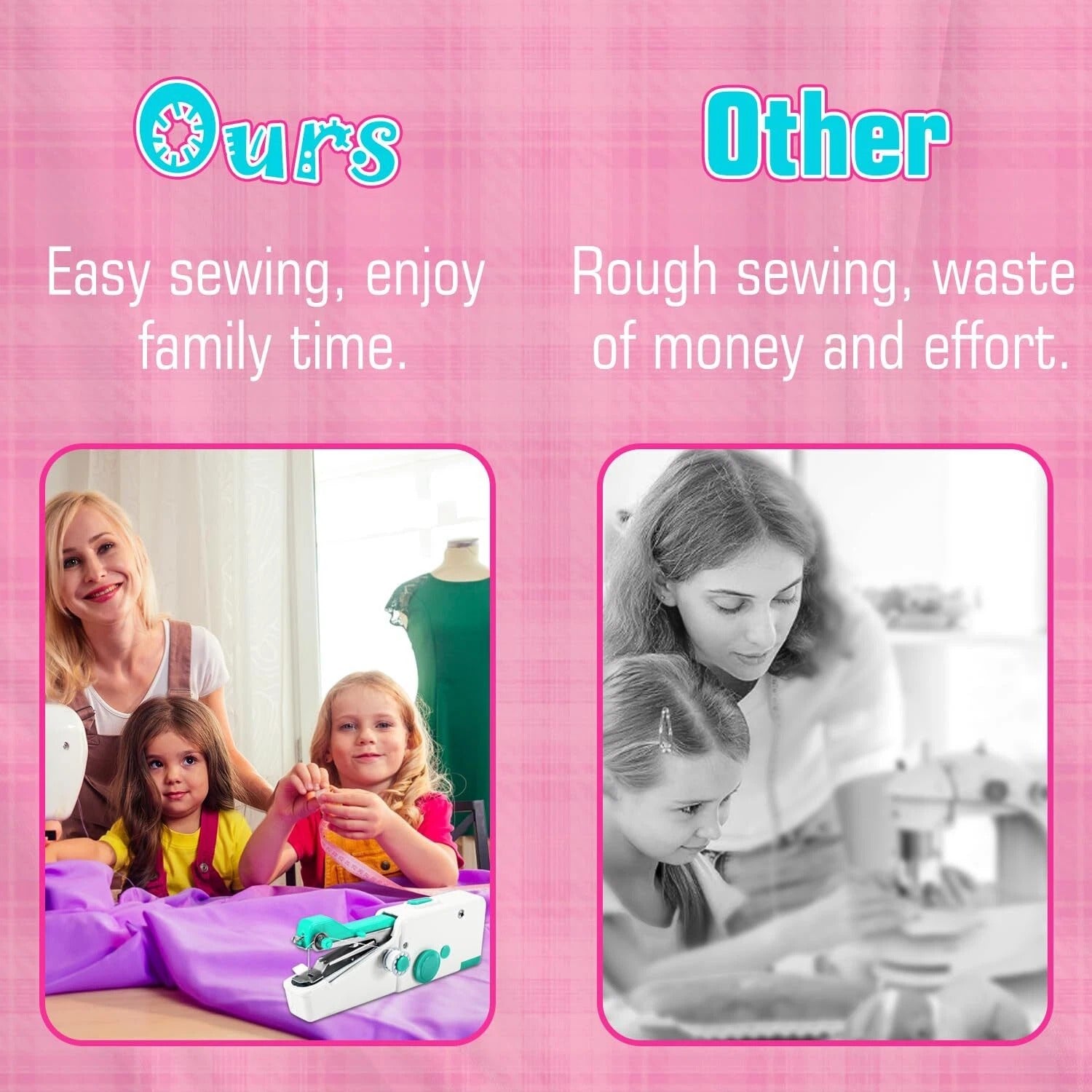 Mini Portable Handheld Stitch Machine – Quick Fabric Repair Sewing Tool