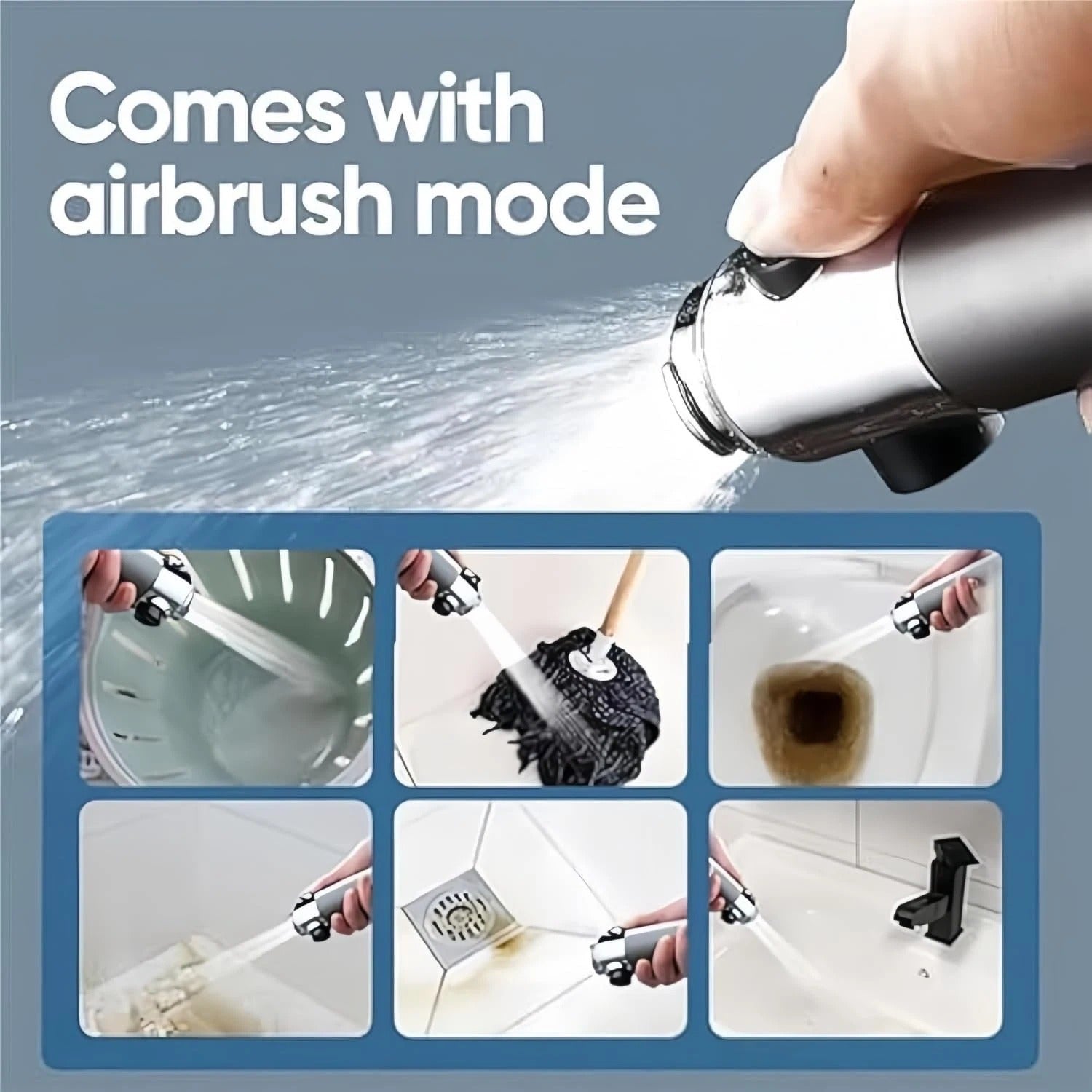 3 Modes Shower Head – High Pressure & Water Saving